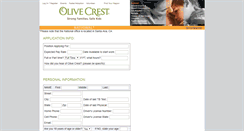 Desktop Screenshot of olivecrest.info